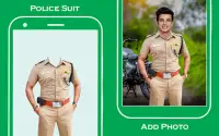 Men police suit photo editor Screen Shot 0