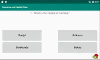 Countries, Capital cities, Continents, Flags Quiz Screen Shot 5