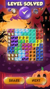 ハロウィン ブロックパズル - 怖いゲーム Screen Shot 3