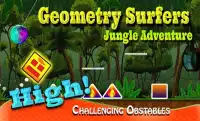 Geometry Surfers - Jungle Run Screen Shot 2