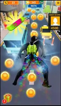 Strange Hero Endless Runner Game : Super Hero Run Screen Shot 1