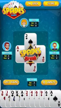 Spades Card Game Screen Shot 4