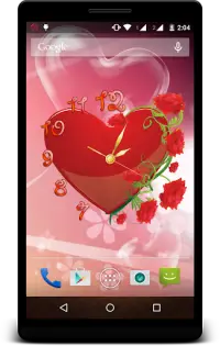 Heart Clock Live Wallpaper Screen Shot 4