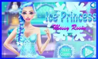 Ледяная принцесса Messy Room Screen Shot 0
