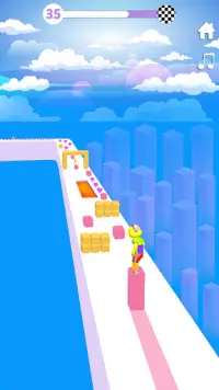 Cube Surfer 3D Race: Built Tower Run Screen Shot 2