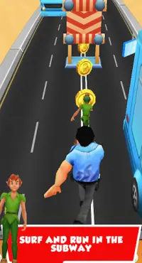 Bus and Subway Runner: Super Hero Edition Screen Shot 1