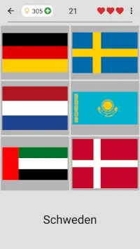 Flaggen aller Länder der Welt Nationalflaggen-Quiz Screen Shot 2