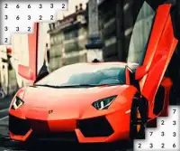 Color by Number: Fast Car Pixel Art Screen Shot 2