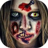 Zombie Face Booth Makeup