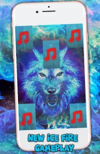 Arctic Piano Wolf Tiles Ice Blue Fire Music Songs Screen Shot 1