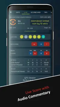 Cricket Exchange Pro - Live Score Line Screen Shot 1