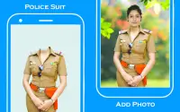 Women police suit photo editor Screen Shot 0