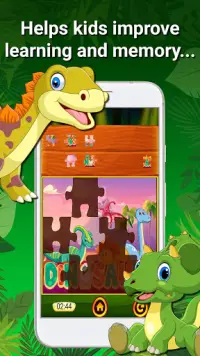 Giochi di dinosauri - Puzzle per bambini piccolo Screen Shot 2