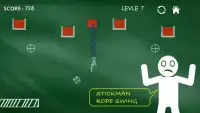 Brain Hit On - Stickman Rope Swing Puzzle Games Screen Shot 4