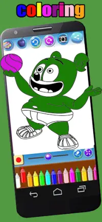 gummy bear coloring Screen Shot 1
