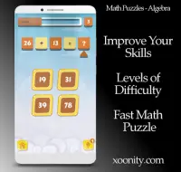 Math Puzzles - Algebra Game, Mathematic Arithmetic Screen Shot 0