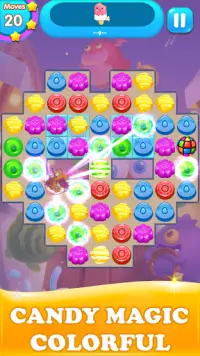 Candy Match 3 & Witch Sweet Screen Shot 2