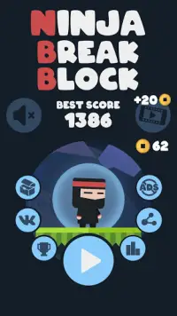 Ninja Break Block Screen Shot 0