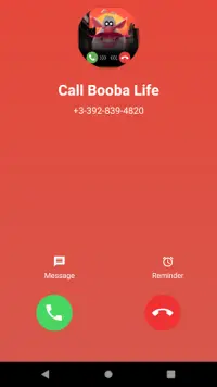 Call from Booba Life 📞 Chat   Call Screen Shot 1
