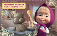 Masza i niedźwiedź-gry czyszczące dom dziewczynek Screen Shot 22