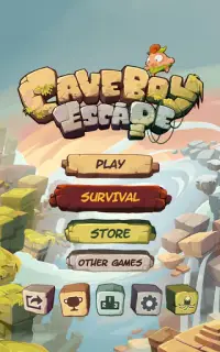 Caveboy Escape Screen Shot 0