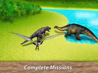 Jurassic Pterodactyl Simulator - uçan bir dino ol! Screen Shot 11