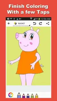 Peppy Pig Coloring for Kids Screen Shot 2