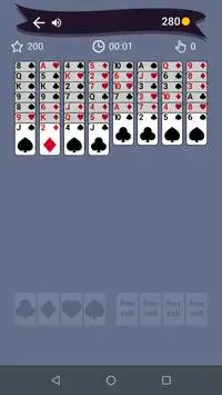 Solitário FreeCell: jogo de cartas Screen Shot 1