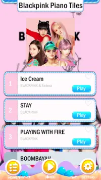 Ice Cream BlackPink & Selena Piano Tiles Screen Shot 1