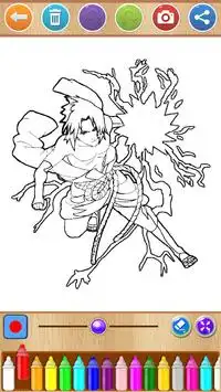 Naruto VS Sasuke Coloring Book Screen Shot 6