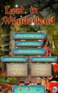 Solitaire: Lost in Wonderland Screen Shot 0