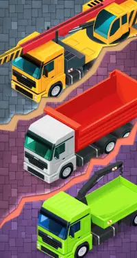Truck Merger - Автомобильная игра в стиле Idle Screen Shot 5