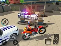 Moto escape policía persecución: moto vs policías Screen Shot 8
