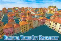 Água flutuante: Táxi Condução Venice City 2018 Screen Shot 9
