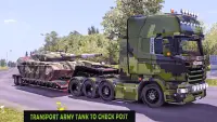 جيش شاحنة نقل ألعاب قيادة محاكاة Screen Shot 1