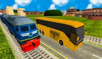 Bus versus Indian Train Furious Racing 2020 Screen Shot 3