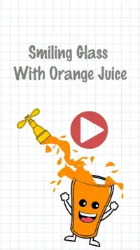 Smiling Glass with Orange Juice Screen Shot 0