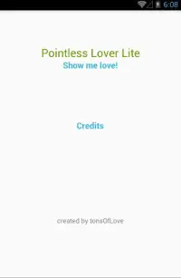 Pointless Lover Lite Screen Shot 0