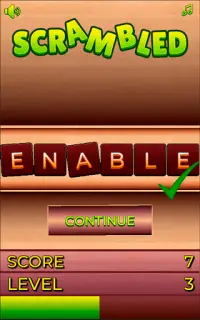 Scramble Words Game Kids offline Screen Shot 3