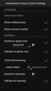Grandmaster Chess Clock BETA Screen Shot 6