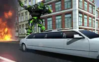Polícia Flying Robot 3D: City Hero Transform Wars Screen Shot 1