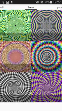 Optical illusion - eye training Screen Shot 0