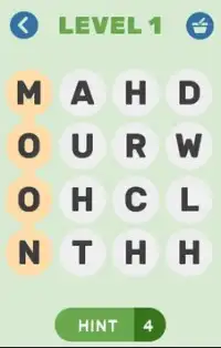 Word puzzle game - find the hidden word Screen Shot 1