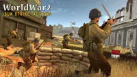 Wereld oorlog games: ww2 actie schieten games Screen Shot 0