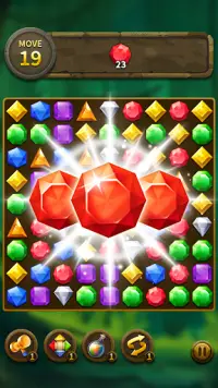 Jewel Match 3 Puzzle: Misión de bloque láser Screen Shot 10