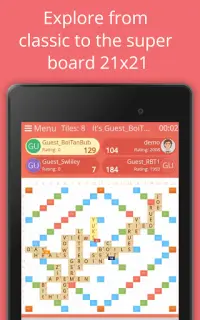 Rackword - Free real-time multiplayer word game Screen Shot 11