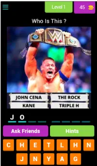 WWE QUIZ Game - Wrestler Quiz Game - 2021 Screen Shot 0