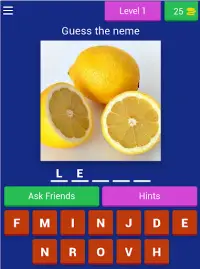 Fruits - Vegetables Quiz Screen Shot 5