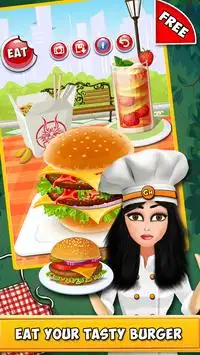 Burger Maker-Cooking games Screen Shot 4