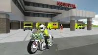 Police Car Driving Motorbike Screen Shot 6